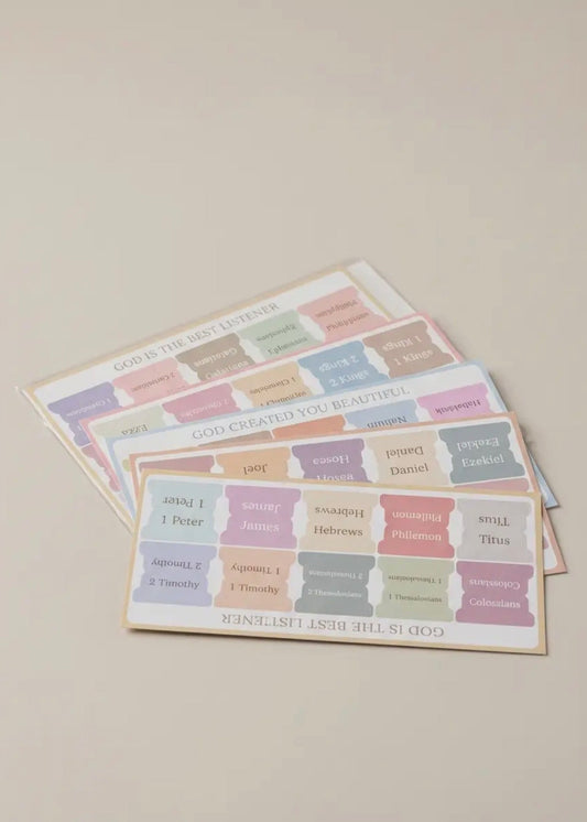 The Shimmer Shack Morandi Bible Organization Tabs 75 Pack