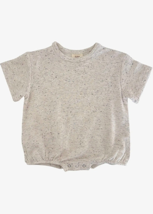 The Shimmer Shack Dove Speckle Tshirt Bubble