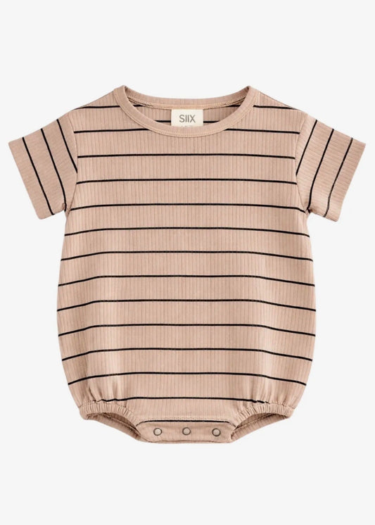 The Shimmer Shack Ribbed Striped Tshirt Bubble