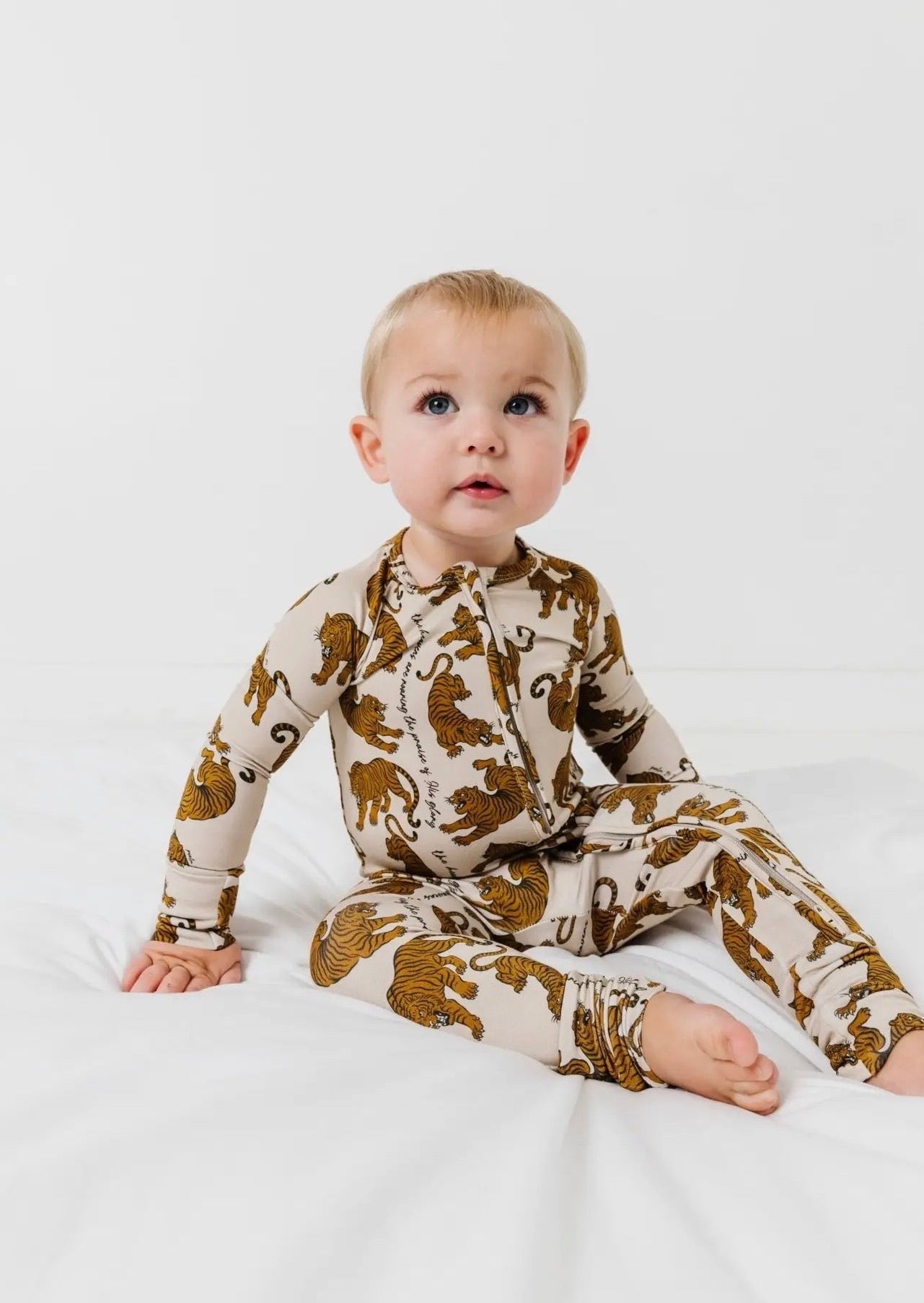 The Shimmer Shack Roar Zipper Bamboo Romper