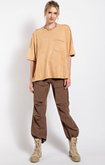 Easel Washed Cotton Jersey