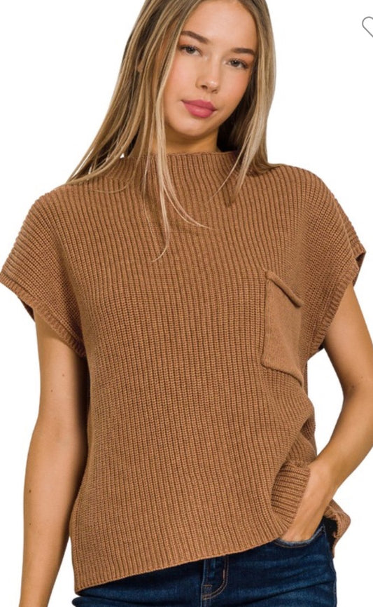 Zenana Mock Neck Sweater