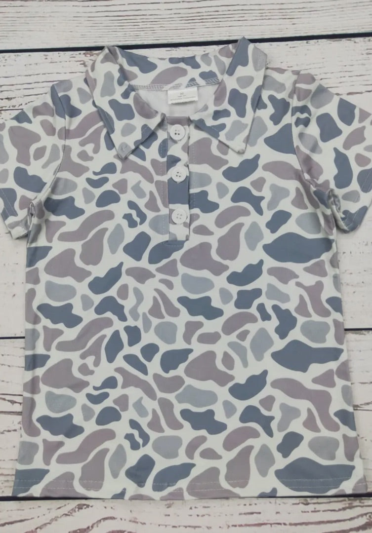 Kid's Camouflage Polo