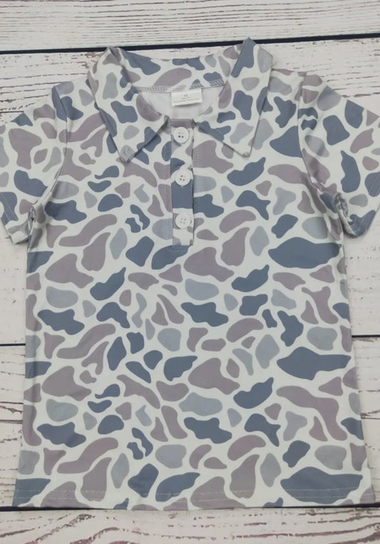 Kid's Camouflage Polo