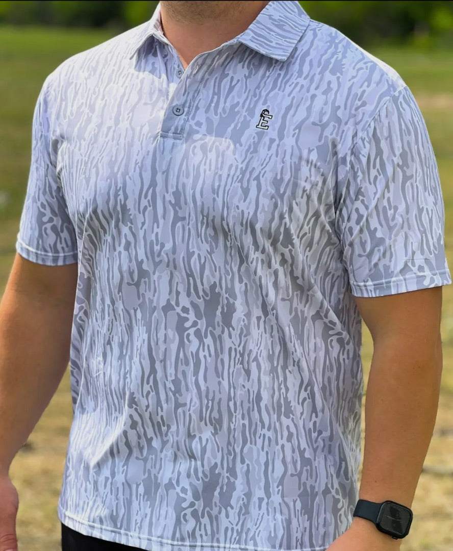 Grey Camo Polo