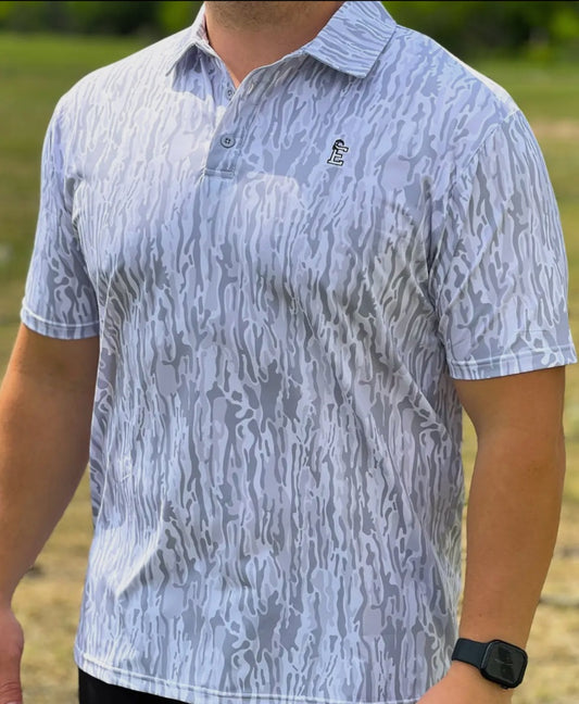 Grey Camo Polo