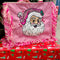Pink Festive Santa Tote Bag
