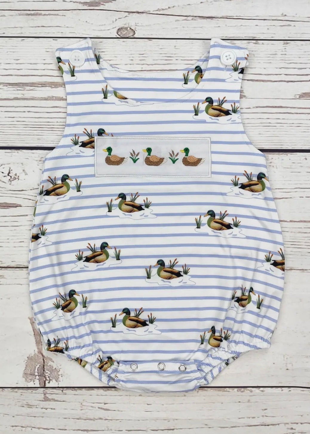 The Shimmer Shack Baby Boy Duck Sleeveless Bubble