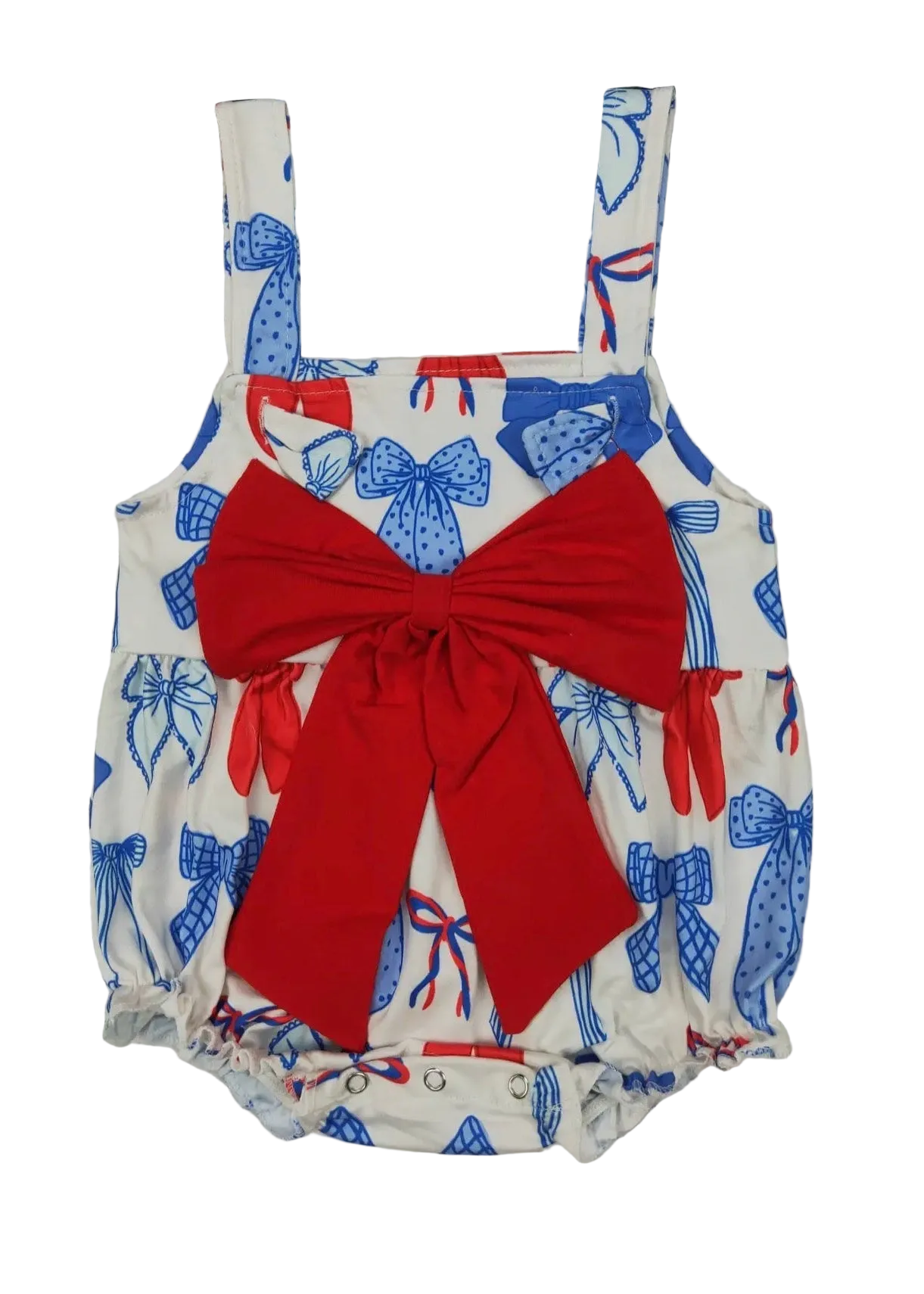The Shimmer Shack Baby Girl Patriotic Bubble