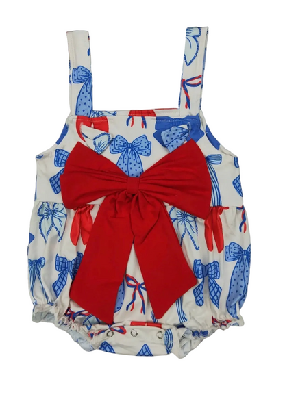 The Shimmer Shack Baby Girl Patriotic Bubble