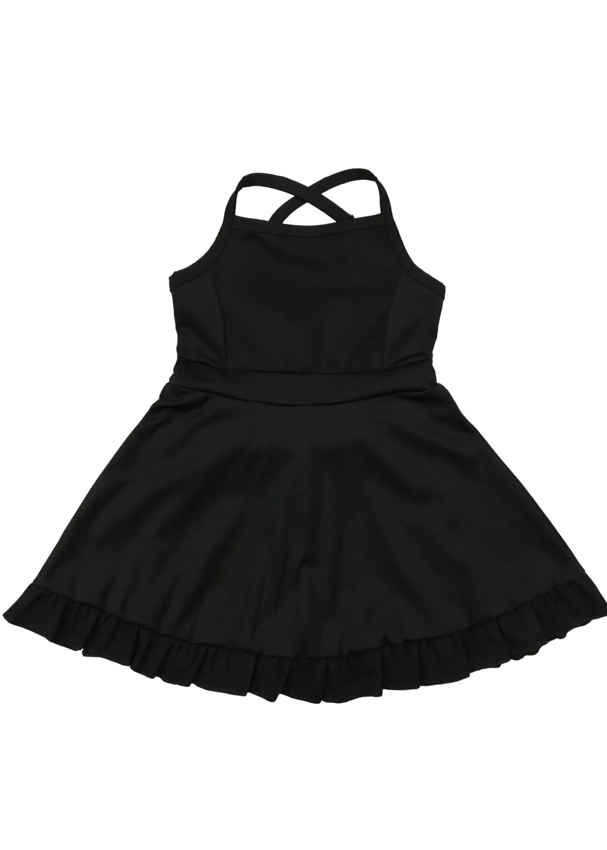 The Shimmer Shack Girl’s Black Athletic Dress