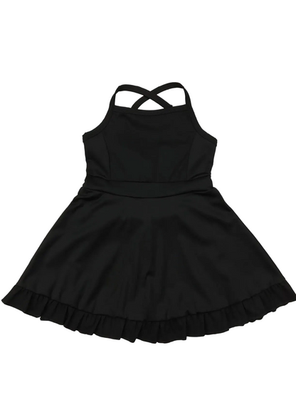 The Shimmer Shack Girl’s Black Athletic Dress