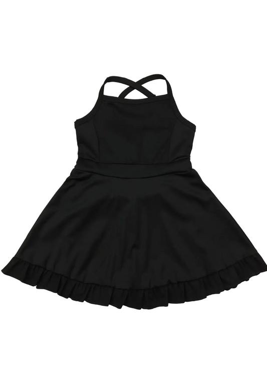 The Shimmer Shack Girl’s Black Athletic Dress