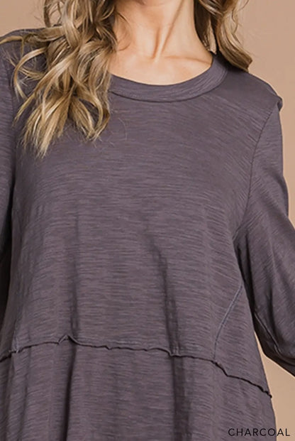 The Shimmer Shack SS Reg Charcoal Top