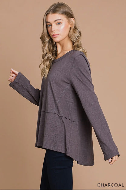 The Shimmer Shack SS Reg Charcoal Top