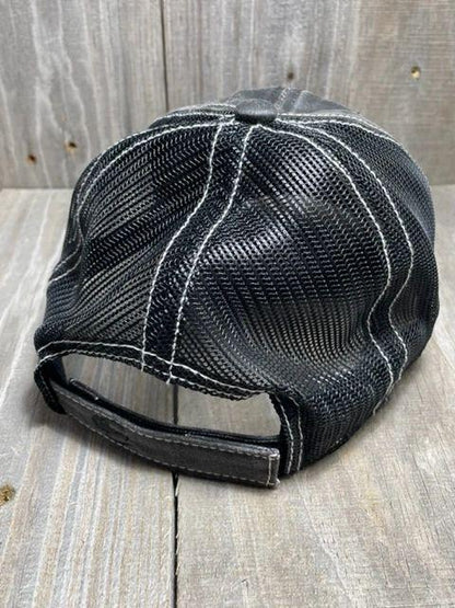 Black on Black Relaxed Fit Waxed Cotton w/ Mesh Back