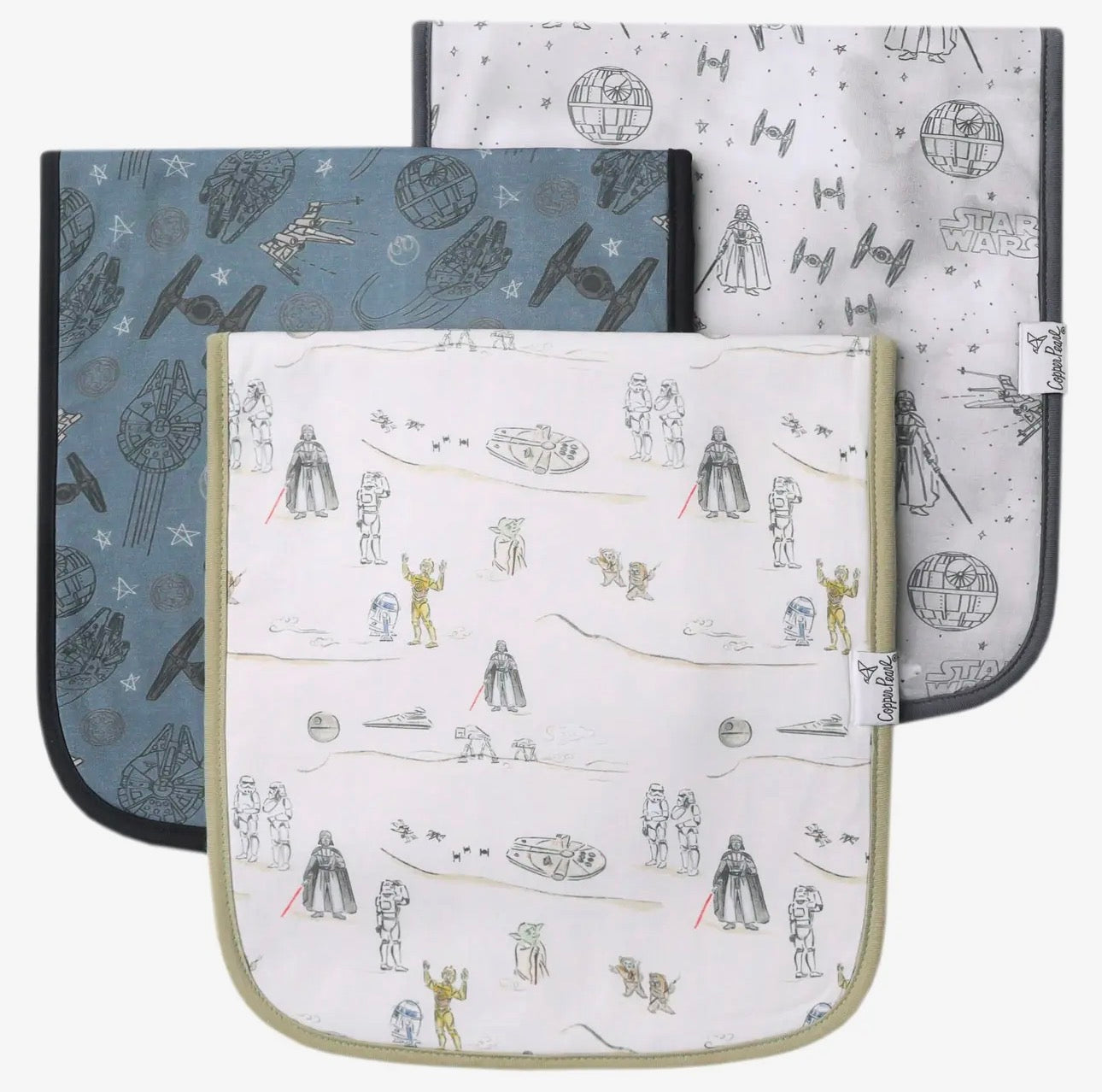 The Shimmer Shack Burp Cloth Set- Tatooine