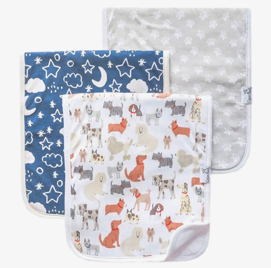 The Shimmer Shack Burp Cloth Set- Rufus