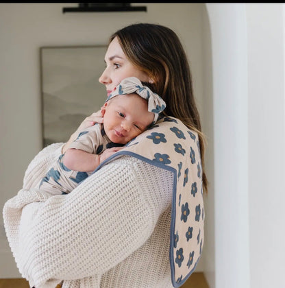 The Shimmer Shack Burp Cloth Set- Gemma in Tan