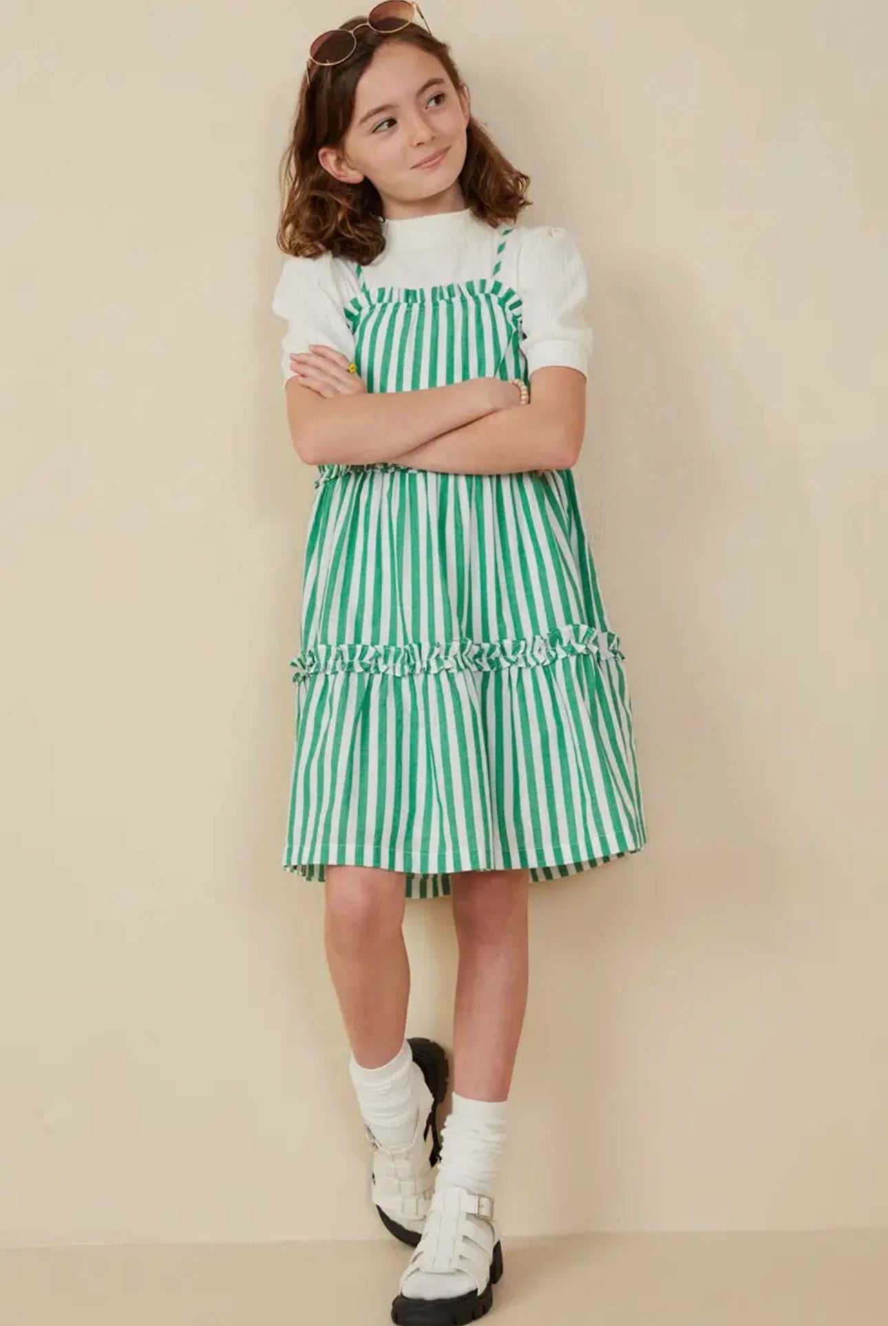 The Shimmer Shack Stripe Tween Dress