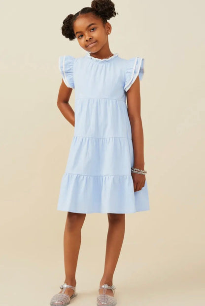 The Shimmer Shack Tween Blue Dress