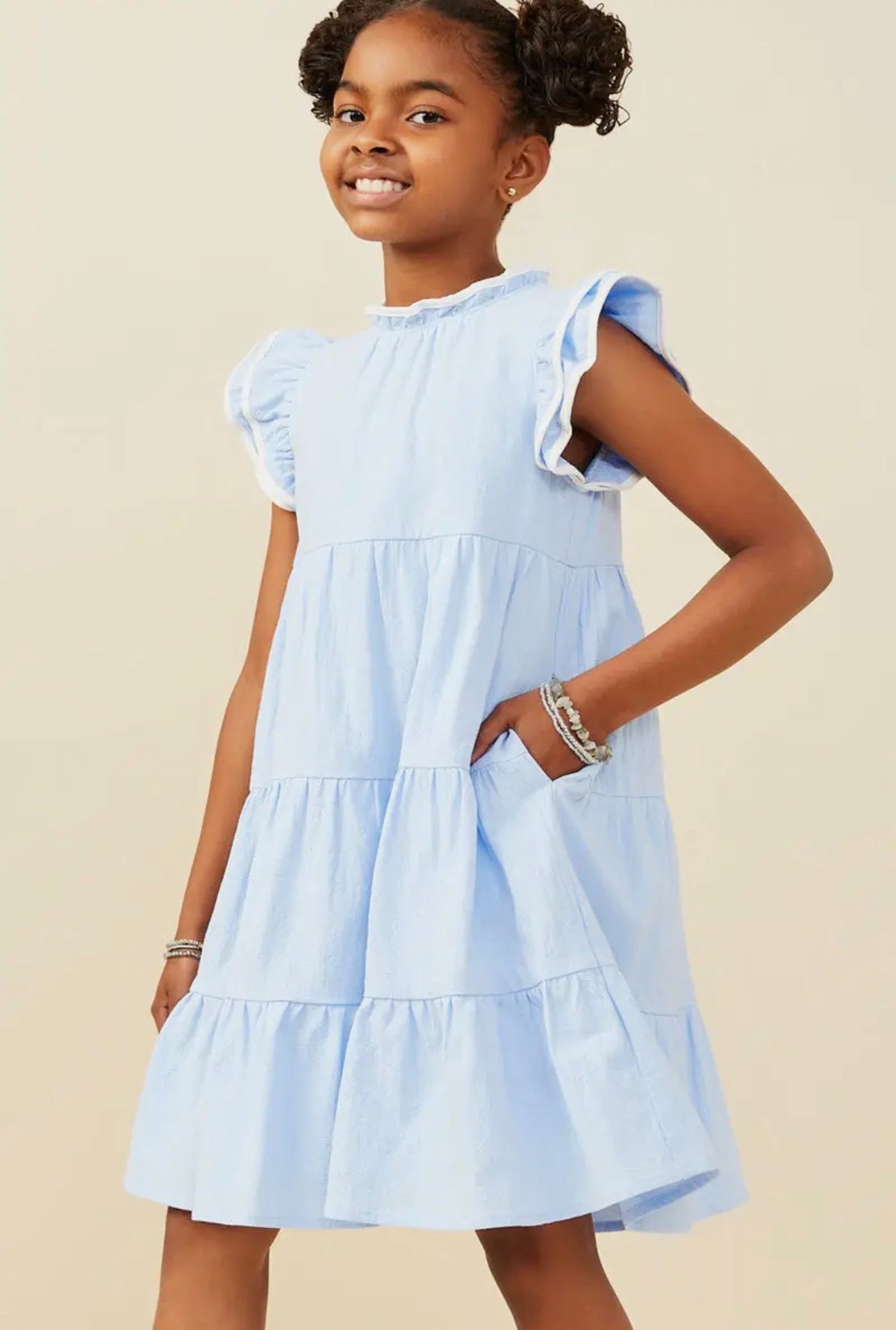 The Shimmer Shack Tween Blue Dress