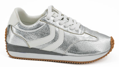 Silver Crinkle Metallic Corkys
