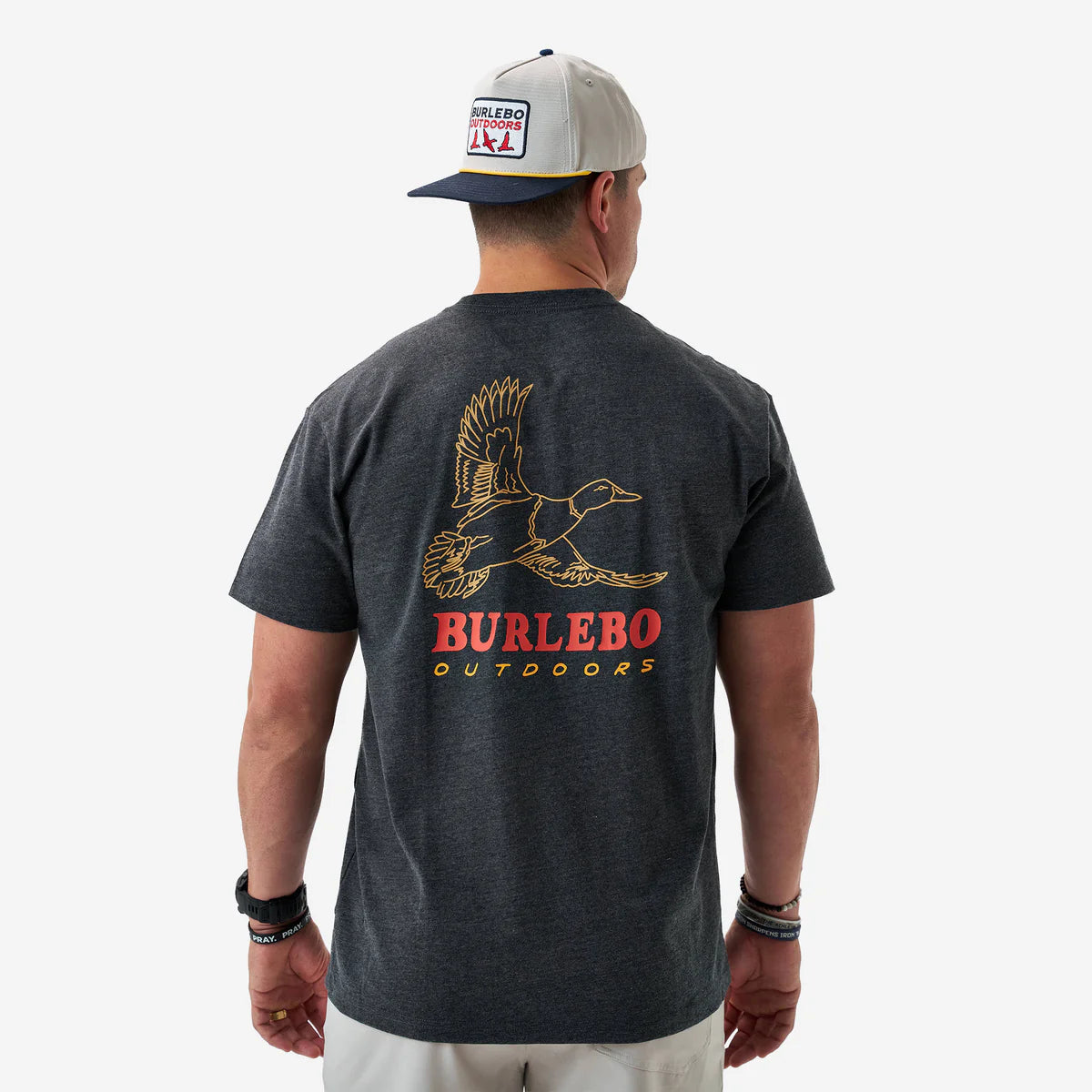 Burlebo Short Sleeve Tee - Duck Wild - Heather Black
