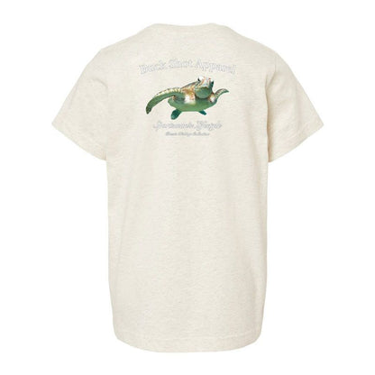 Oatmeal Buck Shot Apparel Kids Sea Turtle T-shirt, {{Size}{{Sku}}