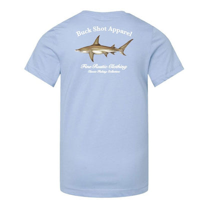 Light Blue Buck Shot Apparel Kids Hammerhead Shark T-shirt, {{Size}{{Sku}}