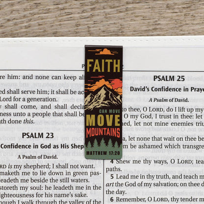 Christian Art Gifts - Magnetic Bookmark Set Mountains