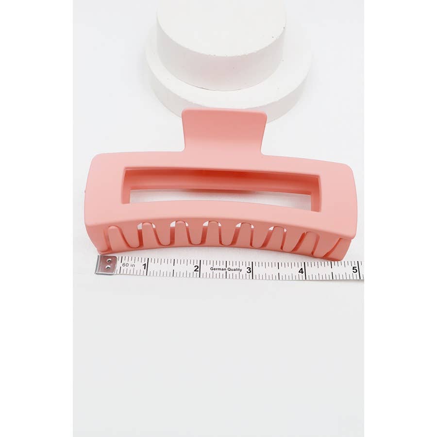 Love and Repeat - Matte Jumbo Cut Out Rectangle Hair Claw