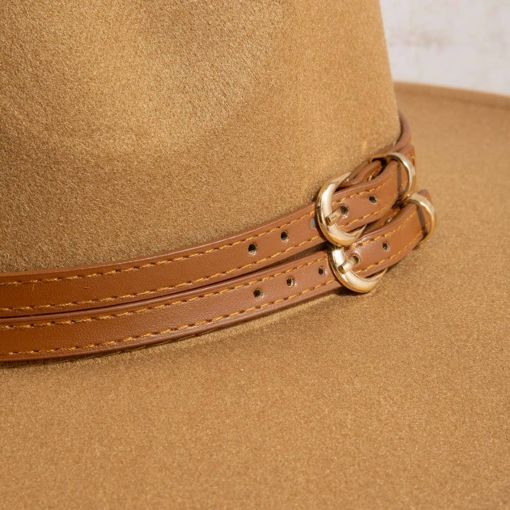 Anarchy Street - Double Belt Strap Fedora Hat