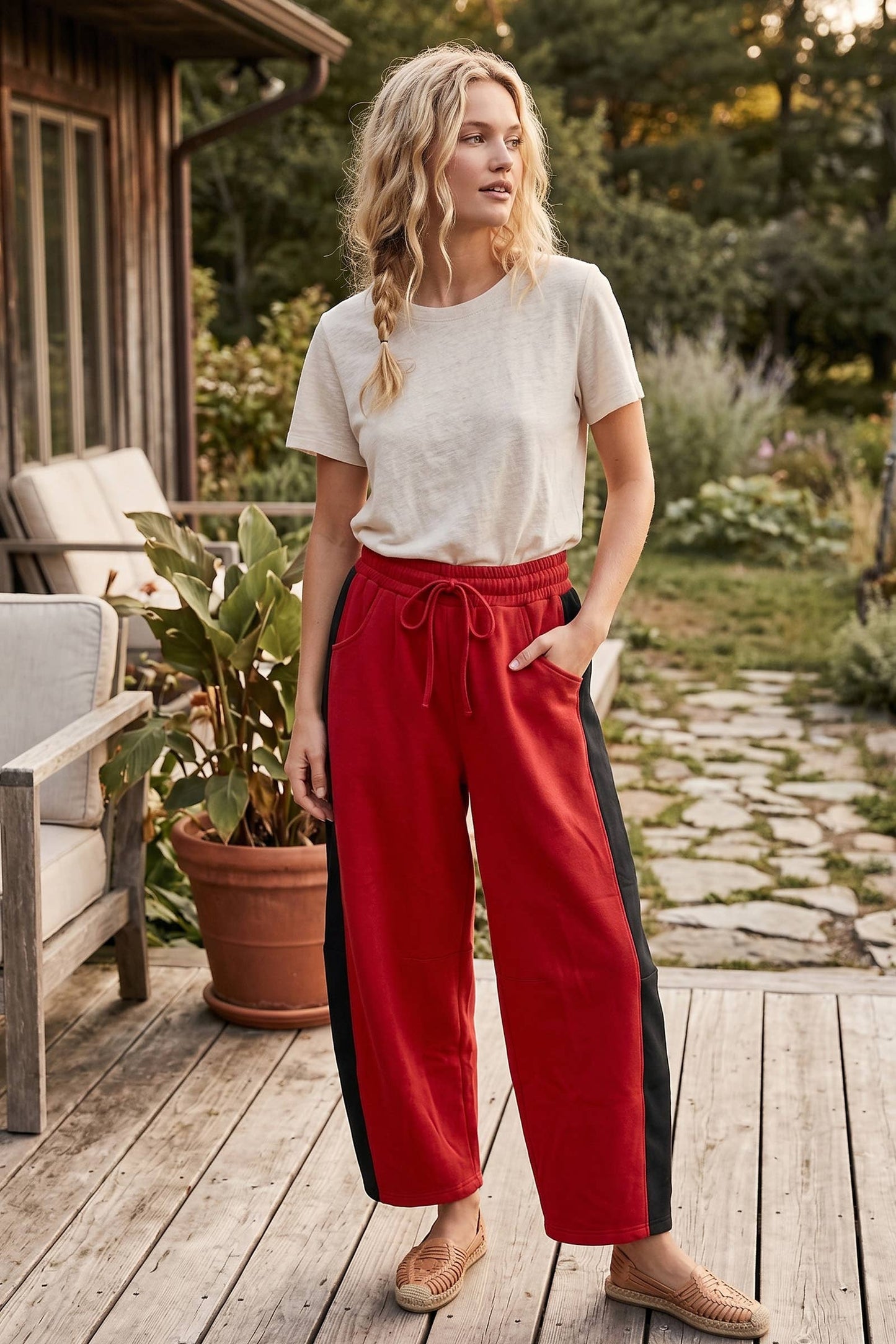 Sewn and Seen - Scuba Side Panel Gameday Relaxed Pants