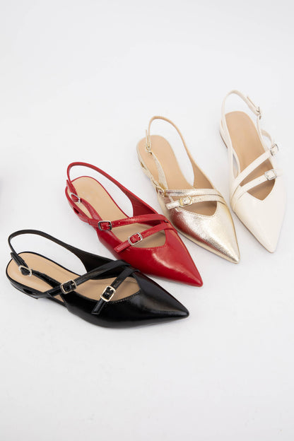 CCOCCI - CONTROL POINTED TOE SLINGBACK FLAT