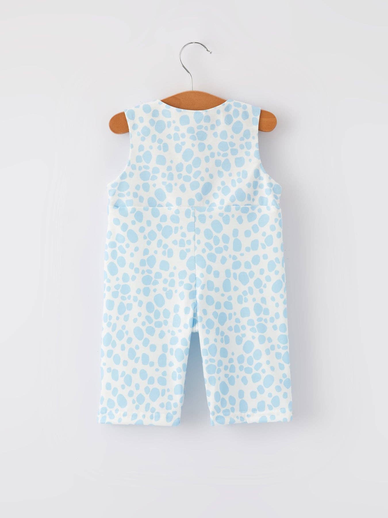 Boys Bunny Carrot Embroidery Smocked Romper