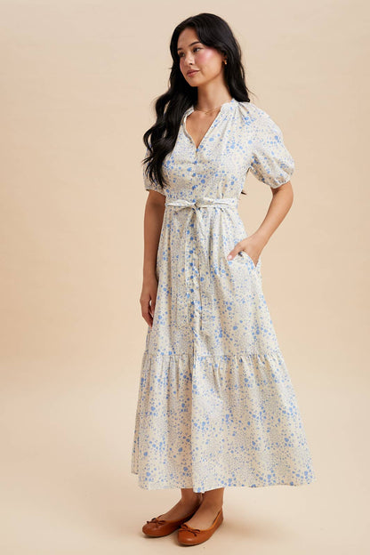 In Loom - FLORAL BUTTON DOWN MAXI DRESS