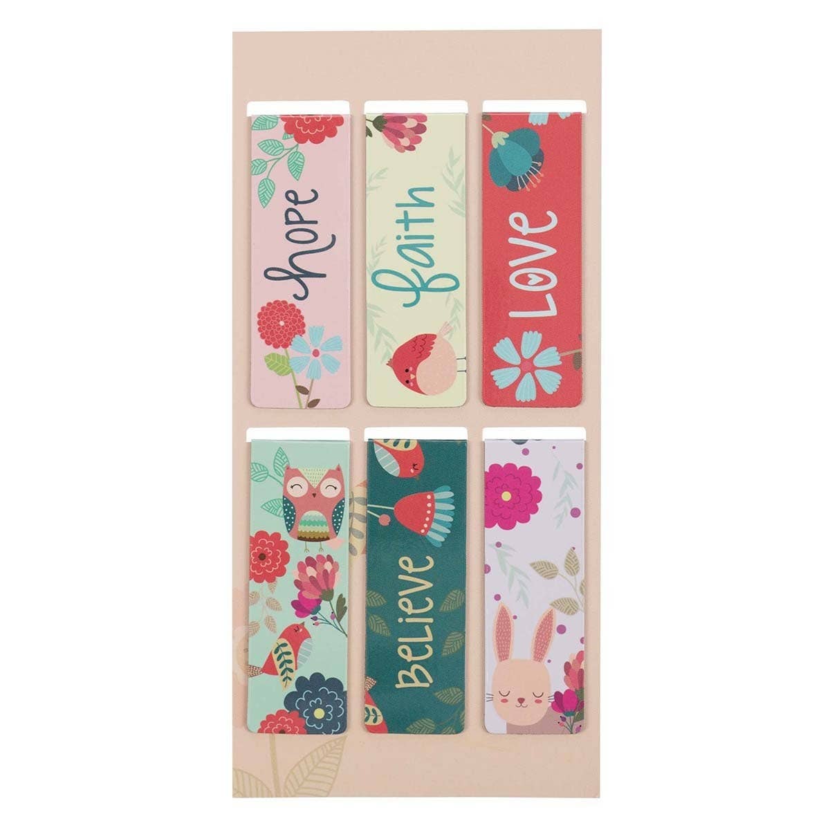 Christian Art Gifts - Magnetic Bookmark Set Walk in Love