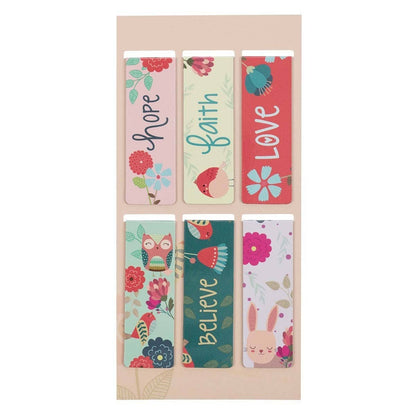 Christian Art Gifts - Magnetic Bookmark Set Walk in Love