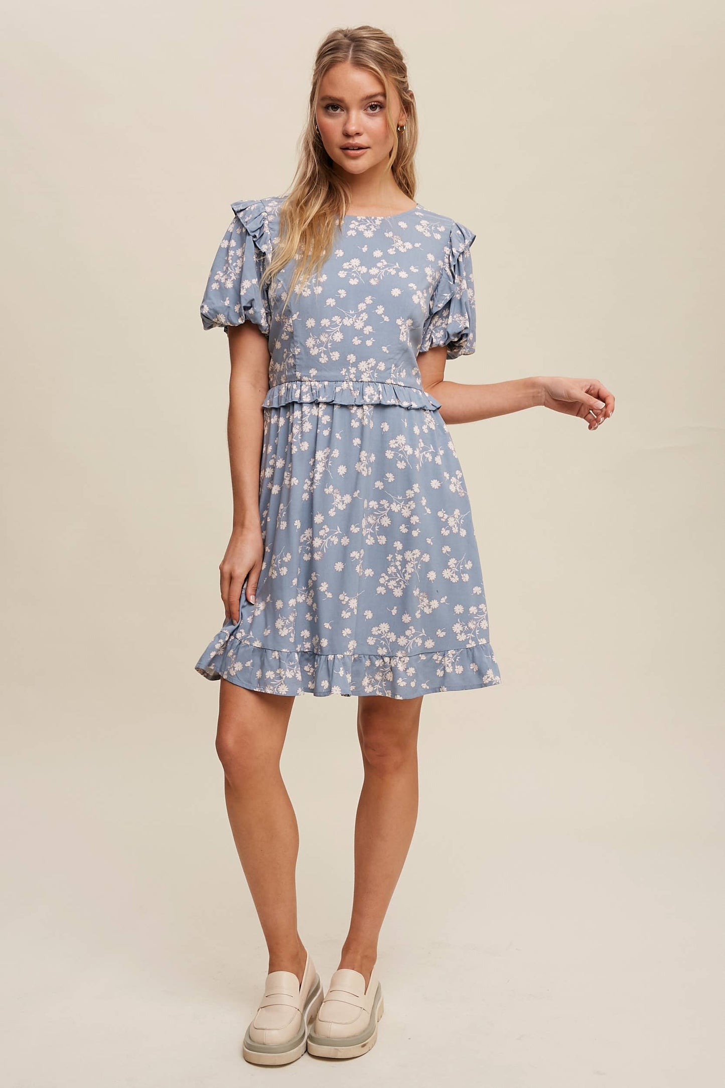 Daisy Ruffle Mini Dress