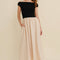 Cloud Ten - CD17609 - OFF SHOULDER CONTRAST MAXI DRESS