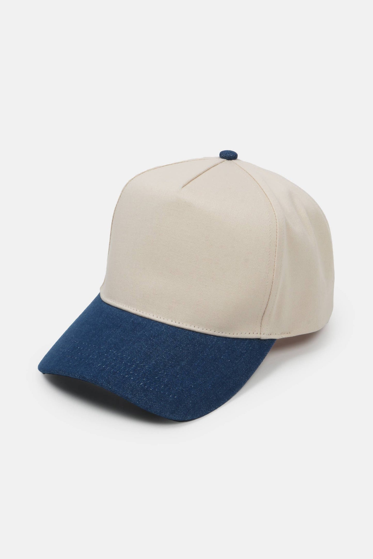 David And Young - Two Tone Denim 5 Panel Baseball Cap
