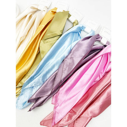 Love and Repeat - Multiuse Soft Tone Solid Satin Scarf