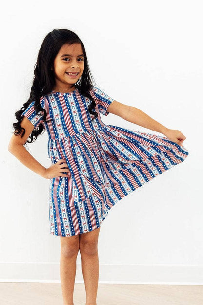 Mila & Rose - All-American Girl S/S Pocket Twirl Dress