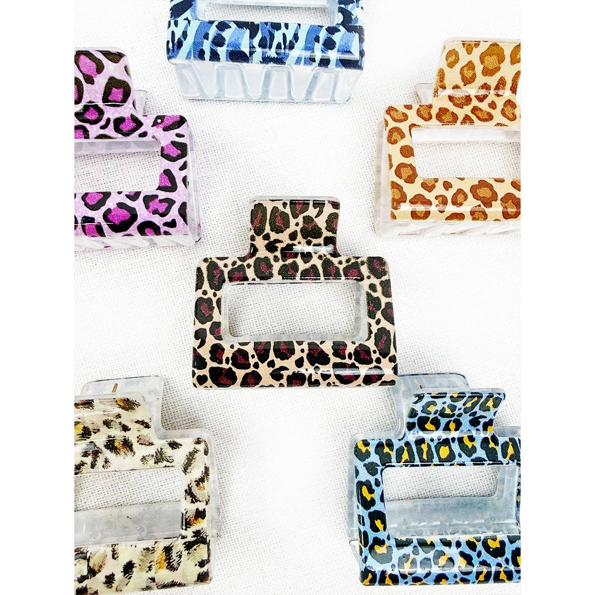 Leopard Print Medium Size Hair Clip Claw Clip