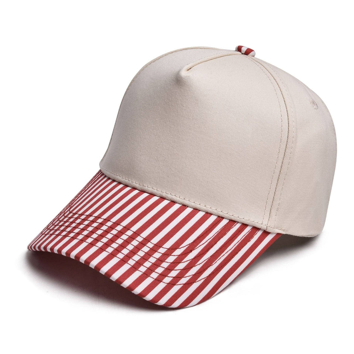 Mae Belles - Striped Two Tone Snap Back Trucker Hat