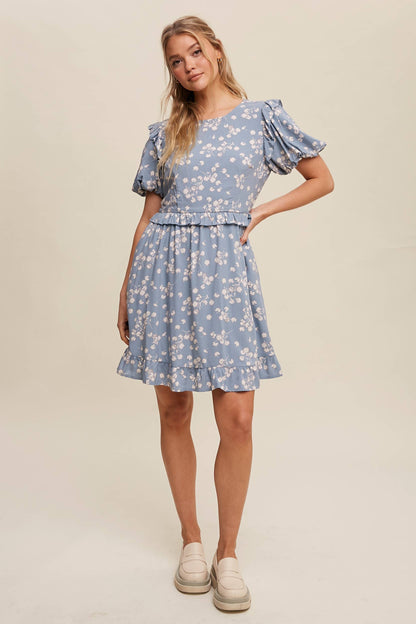 Daisy Ruffle Mini Dress