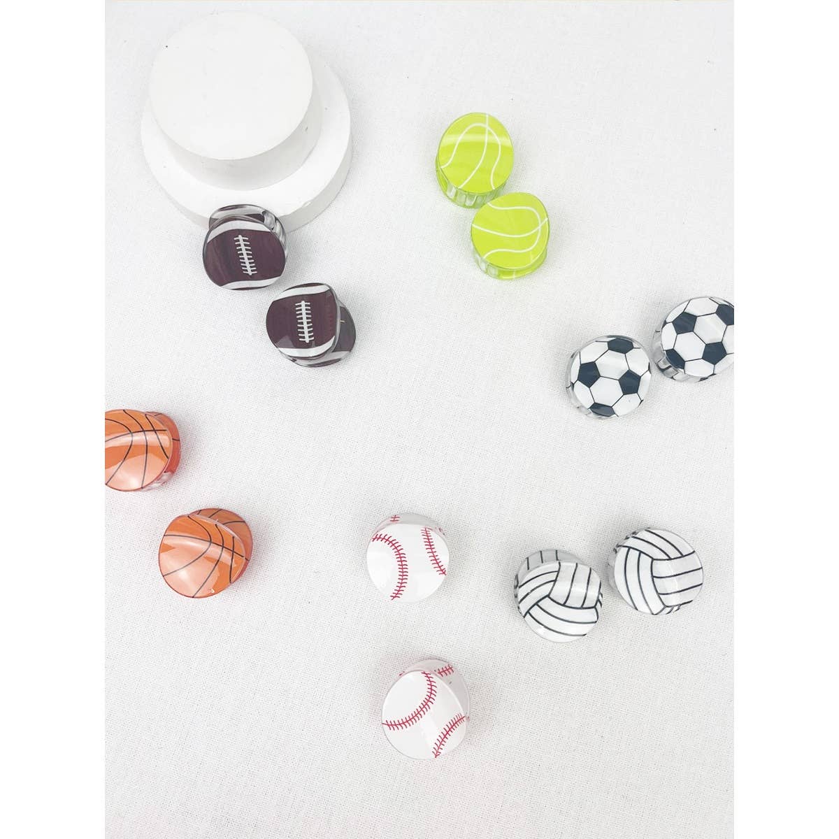 Sports Ball Theme Claw Clips