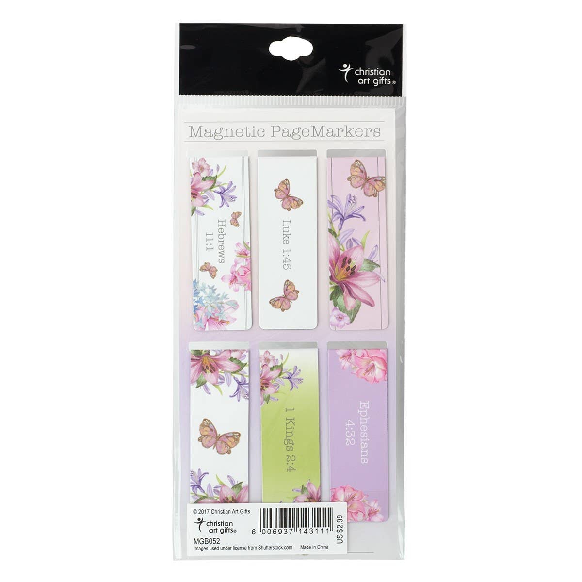 Christian Art Gifts - Magnetic Bookmark Set Blessings from Above