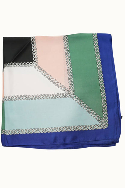 Olive & Pique - "So Silky" Satin Neckerchief Scarf, Versatile, Multicolored